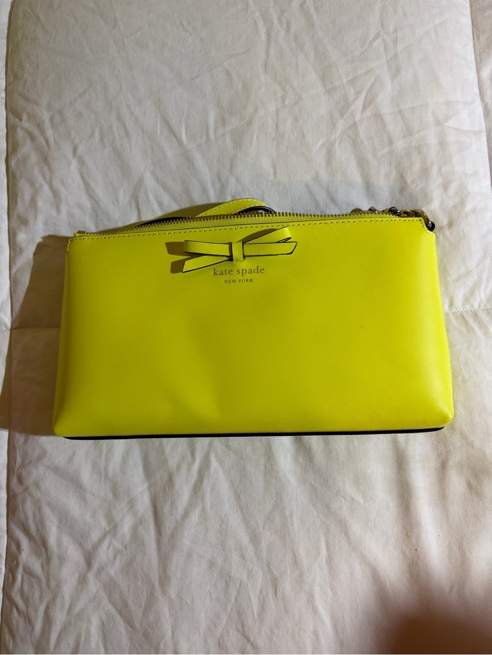 Kate Spade ♠️ Yellow Bow Crossbody NWOT